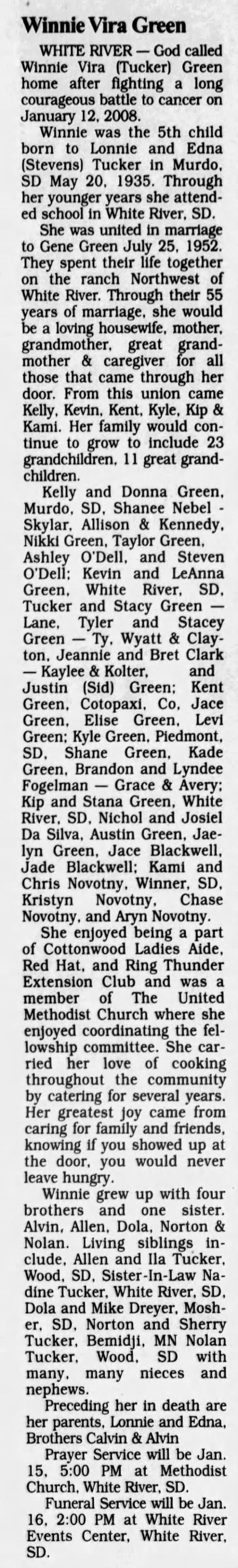 Clipping from Rapid City Journal